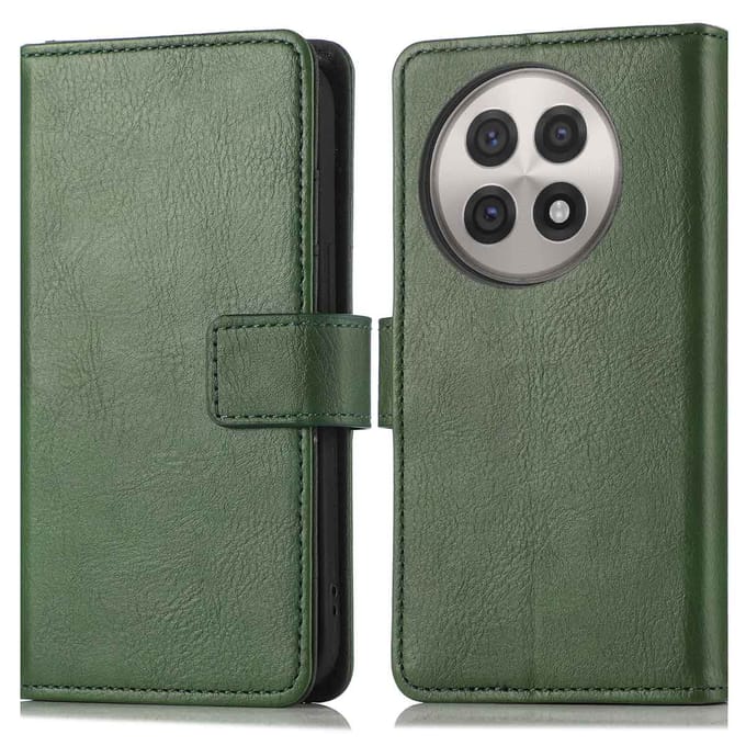 imoshion Hoesje - Geschikt voor OnePlus 13R - Luxe Bookcase - Groen