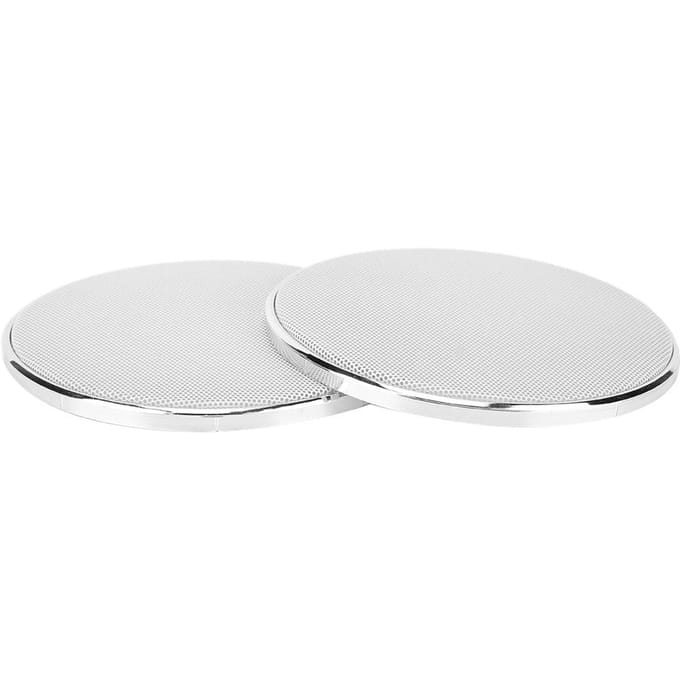 5 inch Kunststof Frame Wit Gaas Auto Audio Luidspreker Grille Beschermer Cover(2st) white