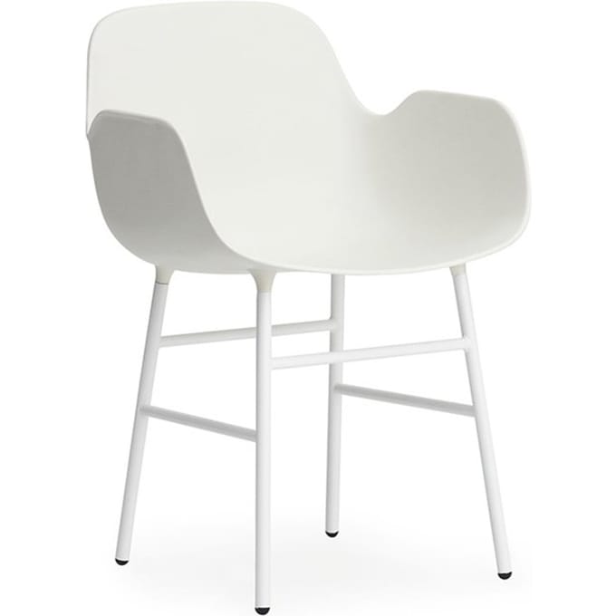 Normann Copenhagen - Form fauteuil met metalen frame - wit