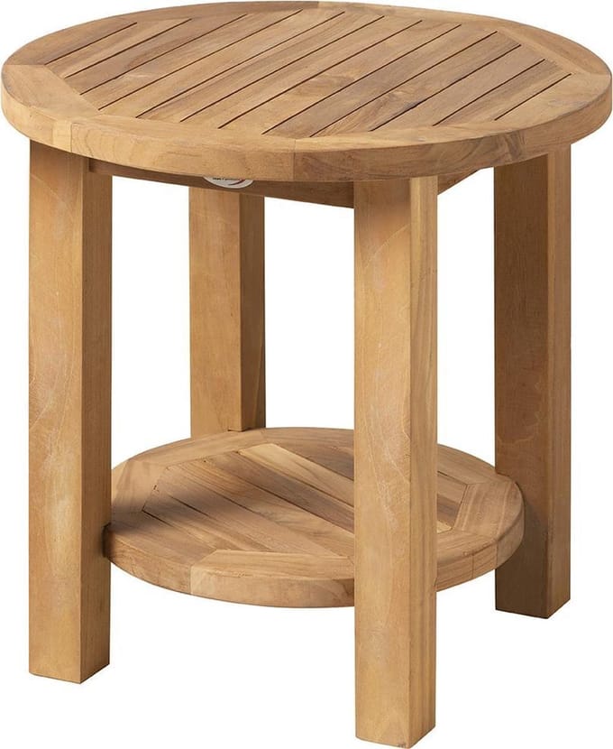 Teak bijzettafel _tuin_ tuintafel - tafel - buiten - Brulo 60x60 cm