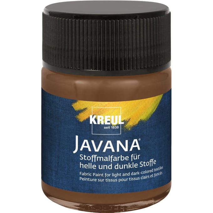 KREUL Javana Stoffenverf, 50 ml - Reebruin