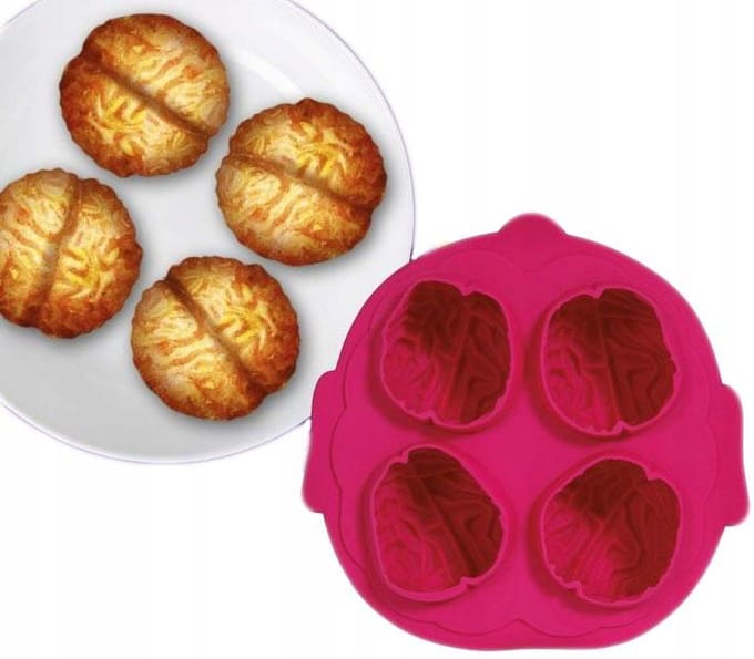 Moule Silicone Forme Biscuit Biscuits Cerveau Cerveaux Halloween 21X18Cm