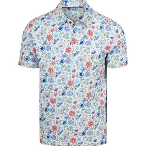 R2 Amsterdam Polo Print Multicolor - Maat S - Heren