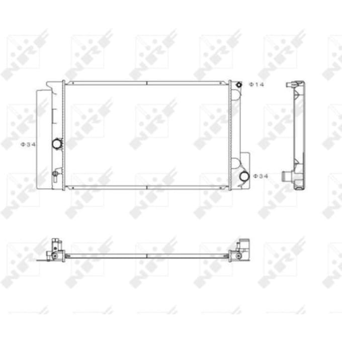 Radiator, motorkoeling NRF 53763