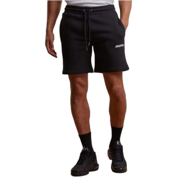 Starter Black Label Essential-sweatshorts met klein logo ST436