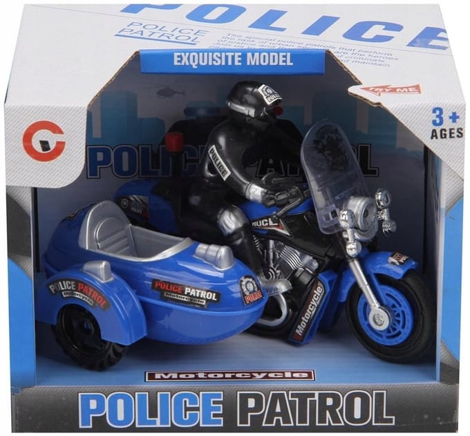 Blauwe Motor met Geluid en Licht voor Kinderen