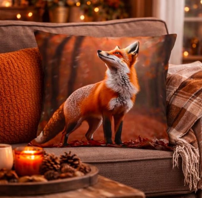 Autumn Fox Collection Kussenhoes - 45x45 cm