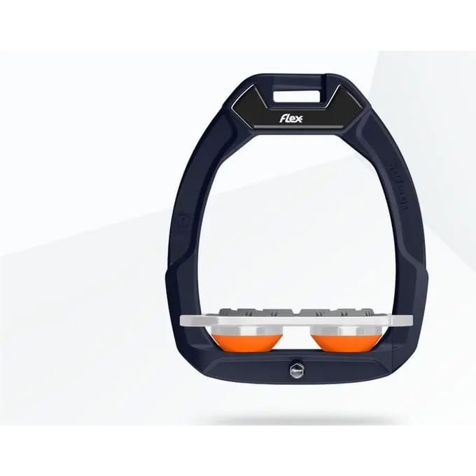 Veiligheidseisen voor paardrijden Plat Grip Bruin/Grijs/Oranje Flex-On Safe-On