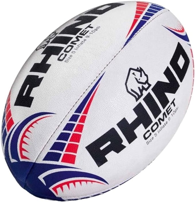 Rugbybal Wedstrijd - Sportbal - Rugby Spelen - Handgestikte Constructie - Maat 5 - Wit
