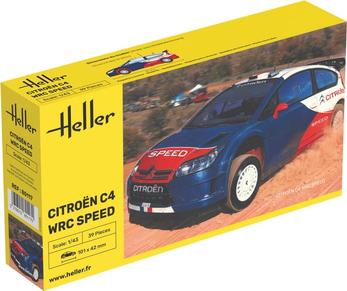Heller Modelbouwpakket Militaire voertuigen - 80117 Citroën C4 WRC Speed - Rallye Auto Plastic - 1:43 - Modelbouw
