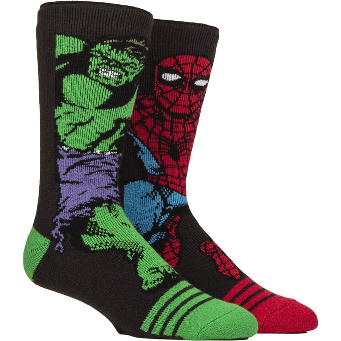 Mannen Thermische Hulk Spiderman Marvel Patroon Sokken