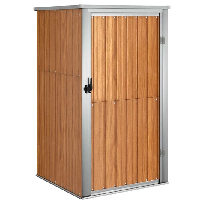 vidaXL - Tuinschuur - 88x89x161 - cm - gegalvaniseerd - staal - bruin