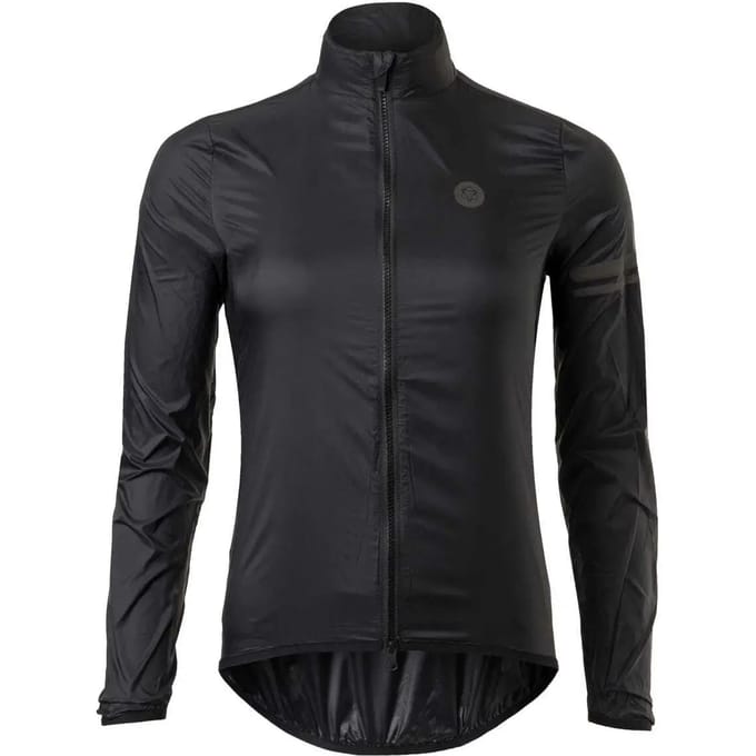 AGU Essential - Windjack Dames - Fietsjack - Winddicht en waterafstotend - Ademende mesh rug - Opvouwbaar - Reflecterende details - Zwart - M