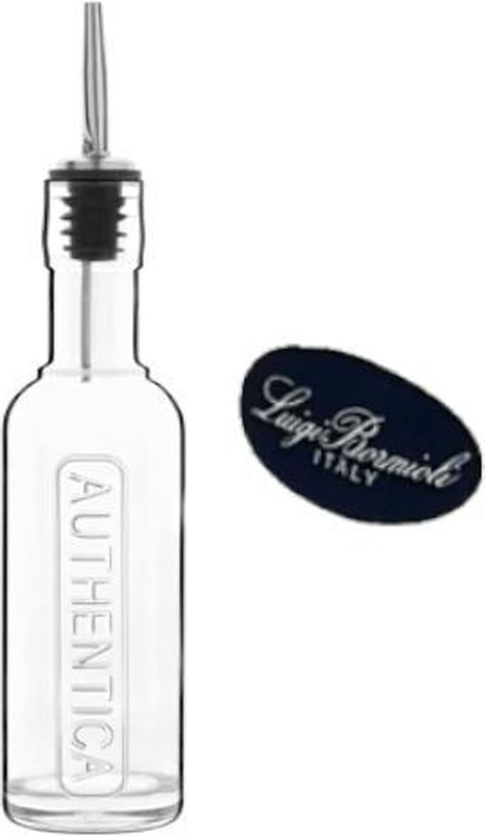 Luigi Bormioli Authentica Bottle with Staal pouring stopper Dia 5.8 x 26.1 cm 25 cl Transparant