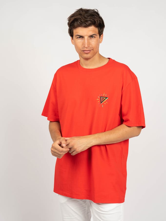 Guess T-Shirt Mannen rood