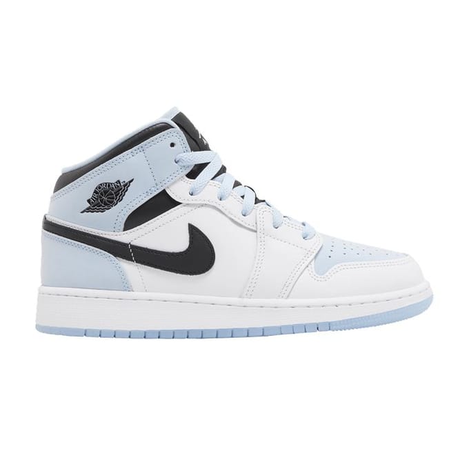 Air Jordan 1 Mid SE GS 'White Ice Blue' 36 white