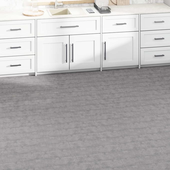 vidaXL - Vloerplanken - Cement - Bruin - 5,02 - m² - 36 - st - PVC