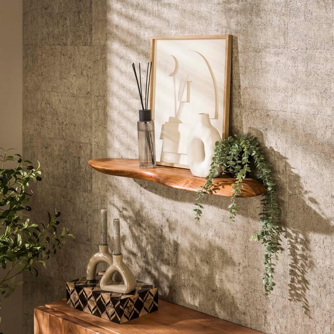 Wandplank Organic Massief Acasia 90cm