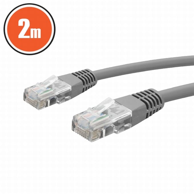Patch Kabel 2m - 8P/8C Cat.5e UTP Grijs [20361]