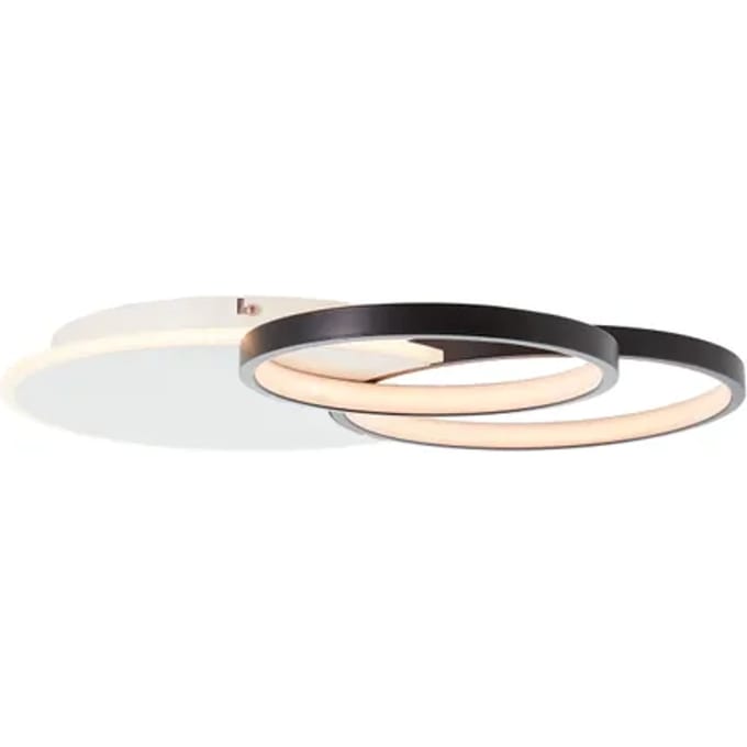 Brilliant Davinson - Plafondlamp - LED 32W 3000K - Wit/Zwart