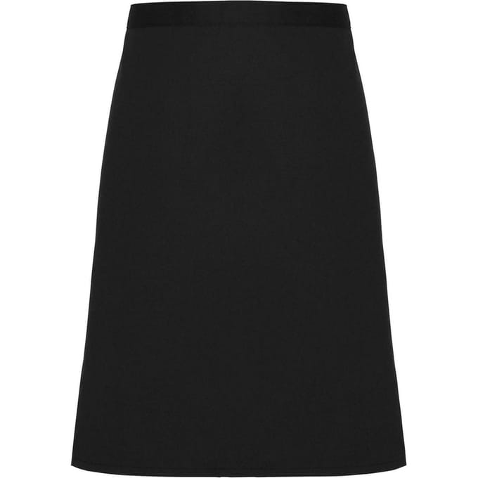 Premier Fairtrade halflang schort (Zwart)