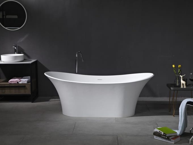 Mawialux vrijstaand bad - 180x180cm - Solid surface - Mat-wit