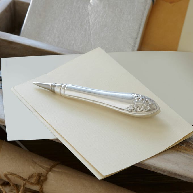 LOBERON Pen Barry zilverkleurig