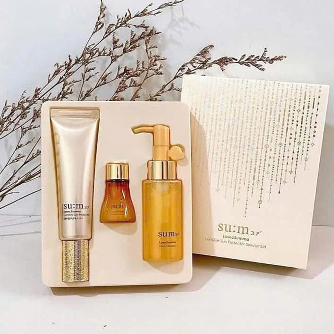 su:m37 LosecSumma Lumiere Sun Protector Special Set 3 items +RANDOM GIFT beige