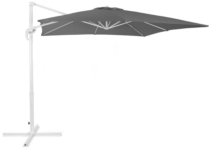 MONZA - Zweefparasol - Donkergrijs - Polyester