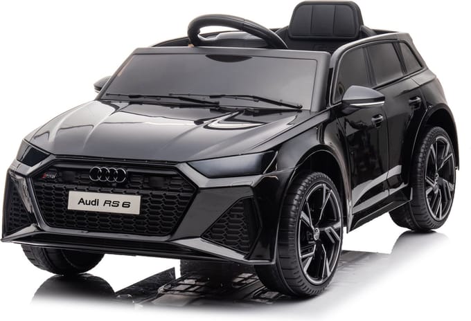 Audi RS6 12V Kinderauto Zwart