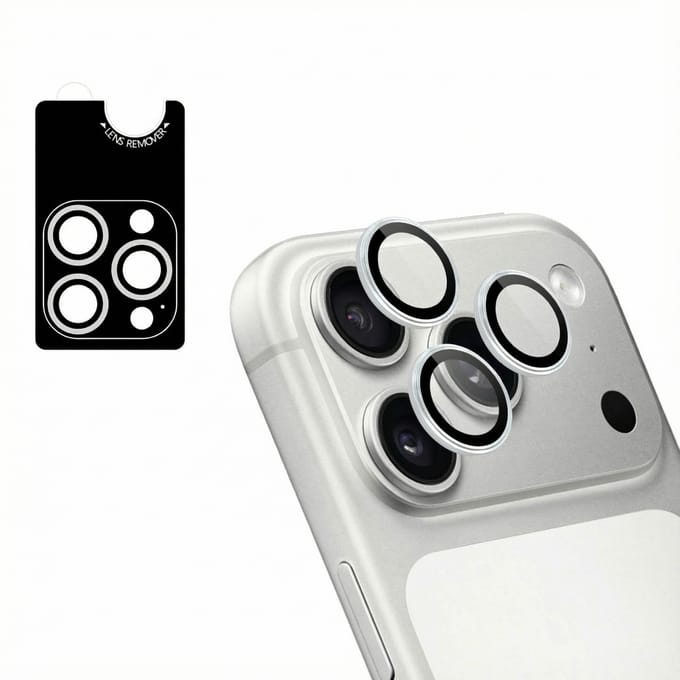 imoshion Camera Lens Protector - Geschikt voor iPhone 17 Pro/ iPhone 17 Pro Max - 2 Pack - Zilver
