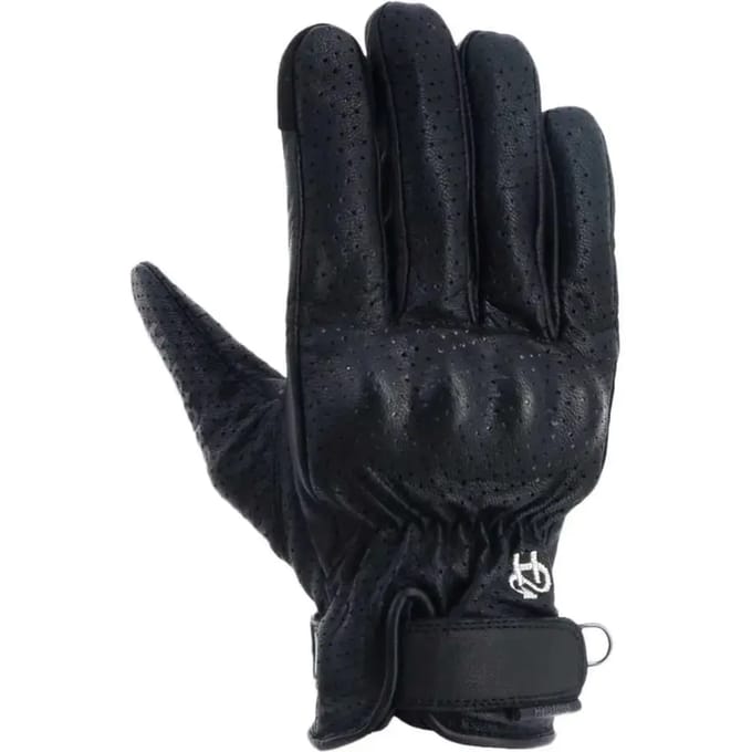 Helstons Wave Air Leren Handschoenen Zwart XL Man