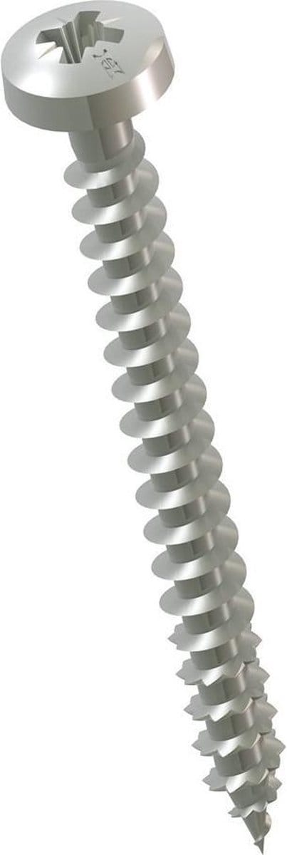 Spaanplaatschroef Ck Pozidrive RVS A2 3x30mm - 200 stuks