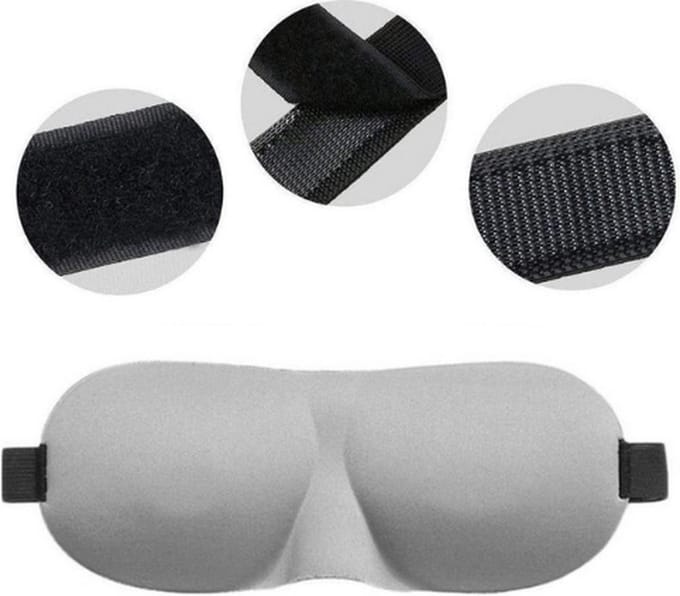 Slaapmasker - Premium Zijden - Oogmasker - Blinddoek - Grijs