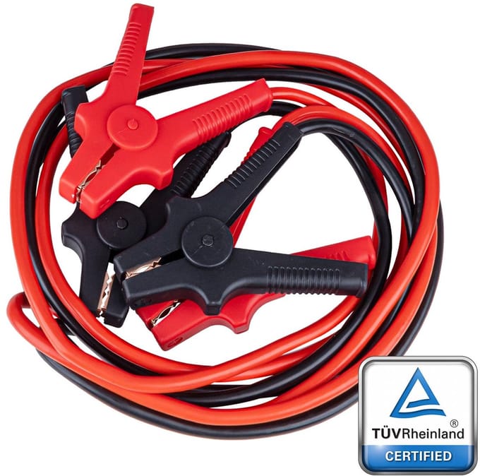 Booster Cables 220A 3m TÜV – Professionele Startkabels voor 12V Benzine Voertuigen