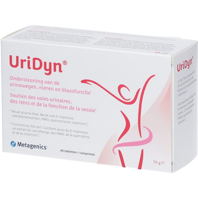 Metagenics UriDyn - Ondersteuning van Unrinwegen, nieren en Blaas - 45 tabletten