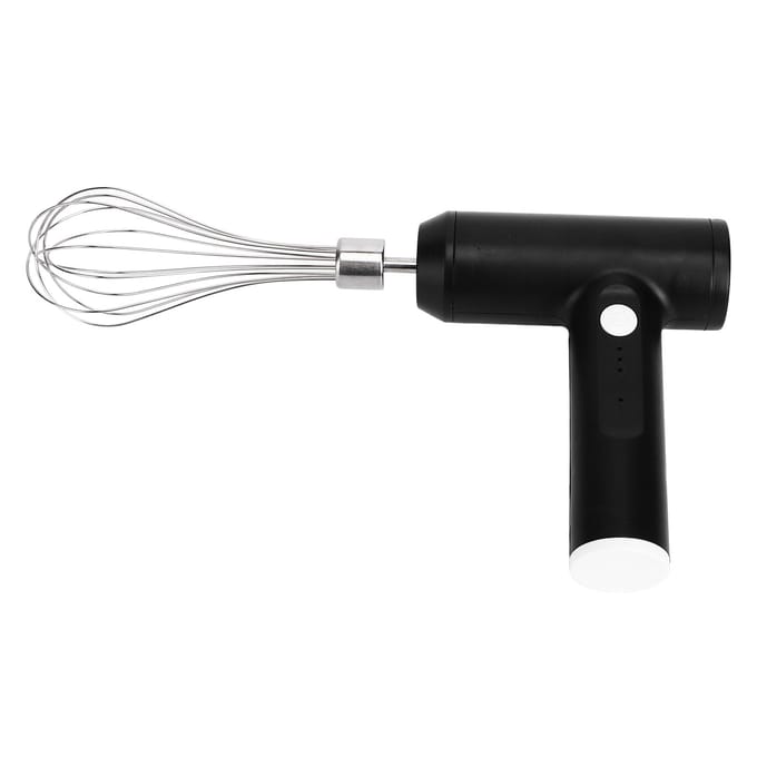 Elektrische Handmixer 2000mah Lithium Batterij 4 Modussen Gebogen Randen Draadloos USB Opladen 304 L black