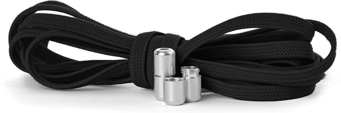Ecorare® - Elastische veters - Schoenveters - Zwart - Plat - Niet meer strikken