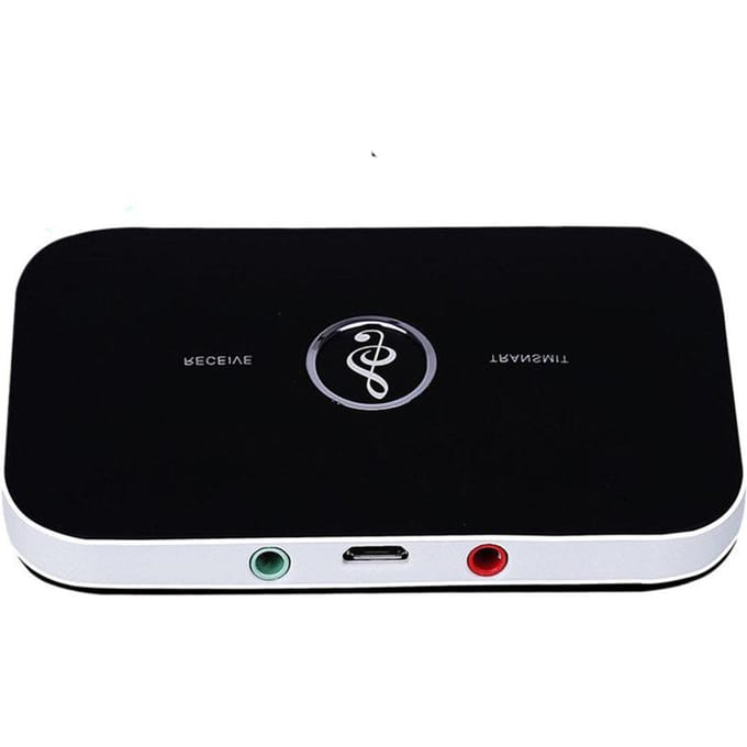 B6 Bluetooth 5.0 draadloze audioadapter voor het ontvangen en verzenden van twee-in-één stereo geschikt voor white