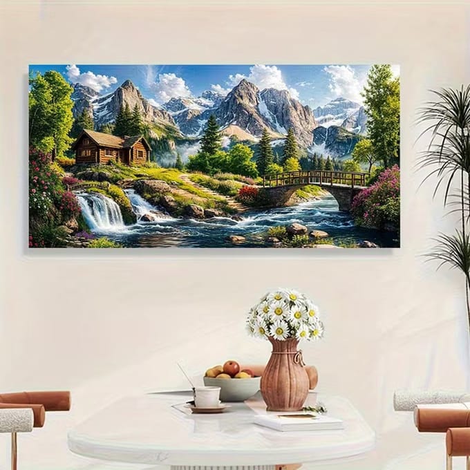 diamond painting landschap 40 x 70 cm