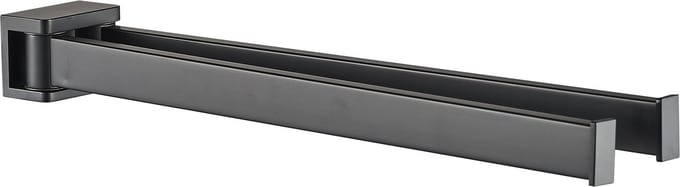 Plieger Altea Handdoekhouder – 2-arm – 36 cm breed – Matzwart - Handdoekrek