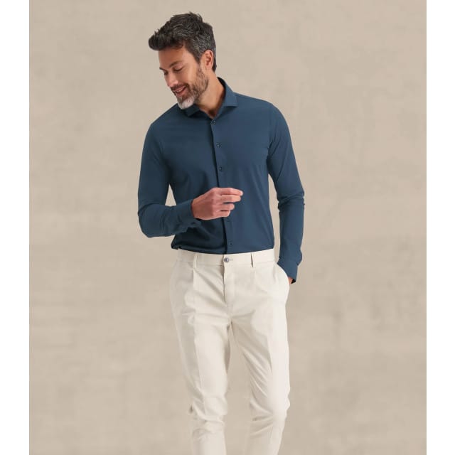 Blue Industry Lounge jersey overhemd |