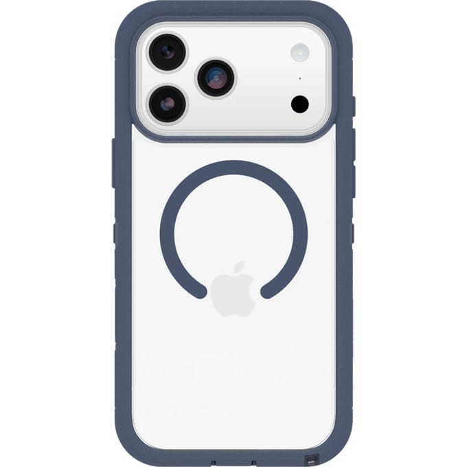 Otterbox Defender Pro XT - Geschikt voor iPhone 17 Pro Max hoesje - Magsafe Backcover - Blauw/Transparant