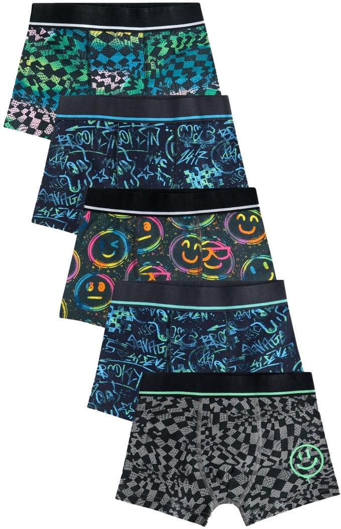 Next - Jongens - Set van 5 boxershorts - Blauw