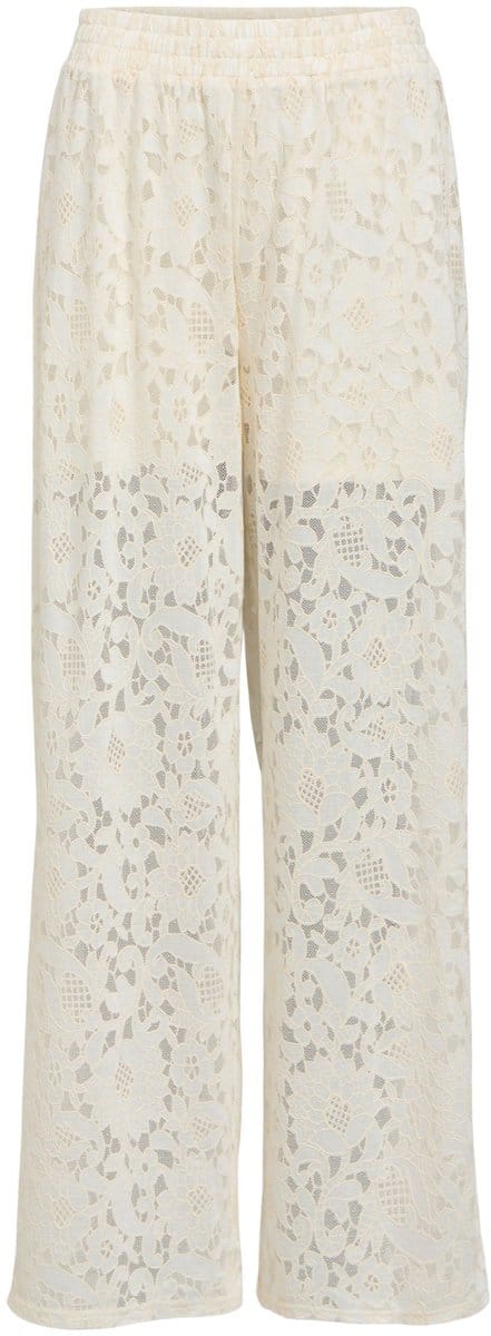 Object Objbianca Mw Wide Pant Broeken Dames - Creme - Maat S