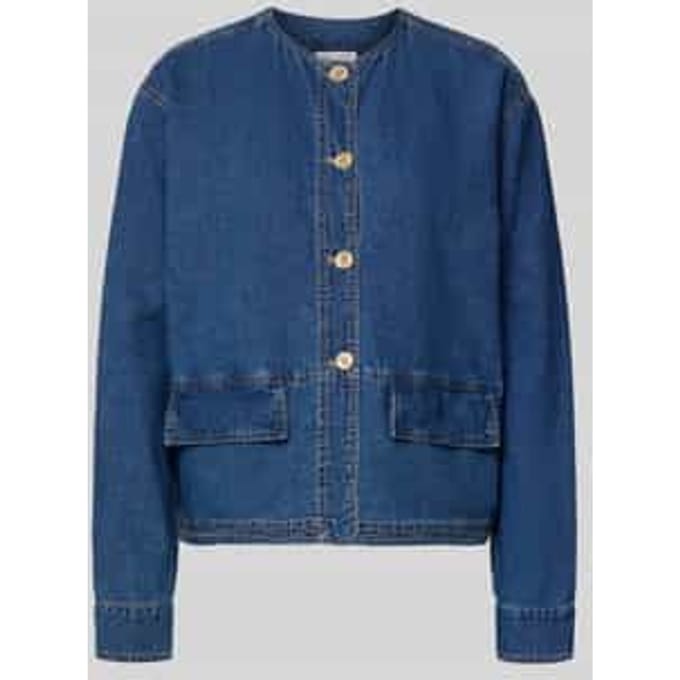 regular fit linnenjack in denimlook