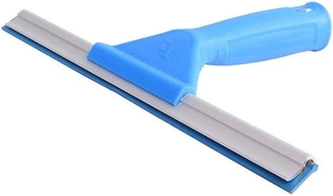 Shower Squeegees, Rubber Glass Wiper Blades Mini Stainless Steel Window Cleaning Combo