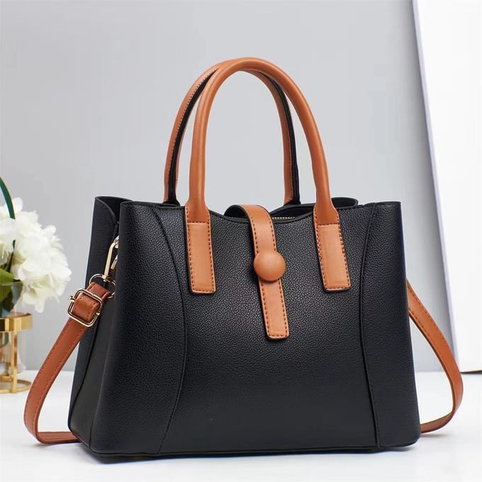 Nieuwe Patchwork Handtas Color Block Macaron Schoudertas Meerlaags Grote Capaciteit Schoudertas Multifunctionele Crossbody Tas . black