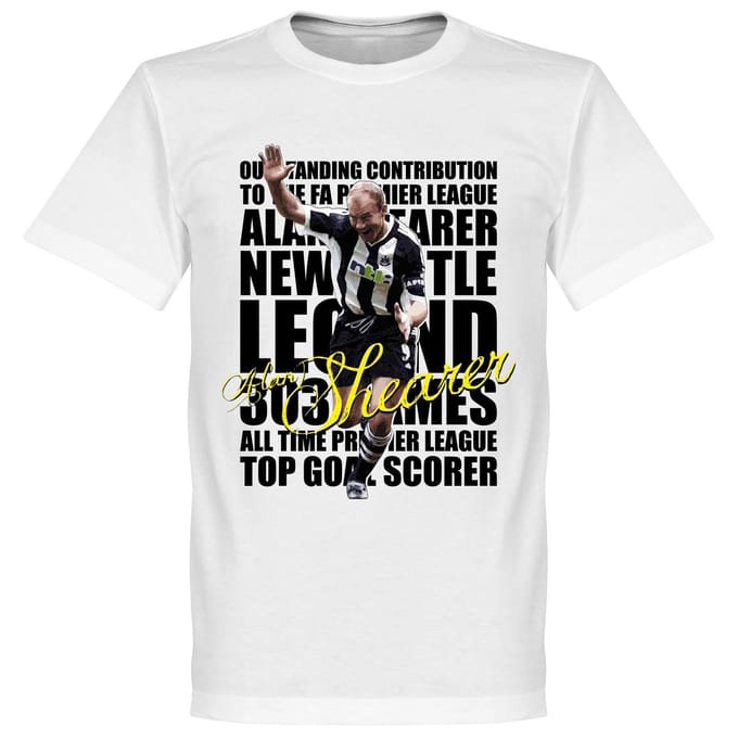 Shearer Legend T-Shirt - Wit  - 5XL