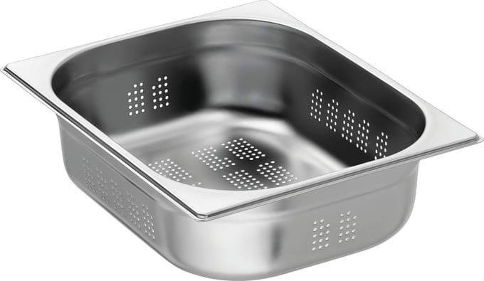 GN-bak | 1/2 GN | 10cm hoog | geperforeerd | Bartscher | A102100